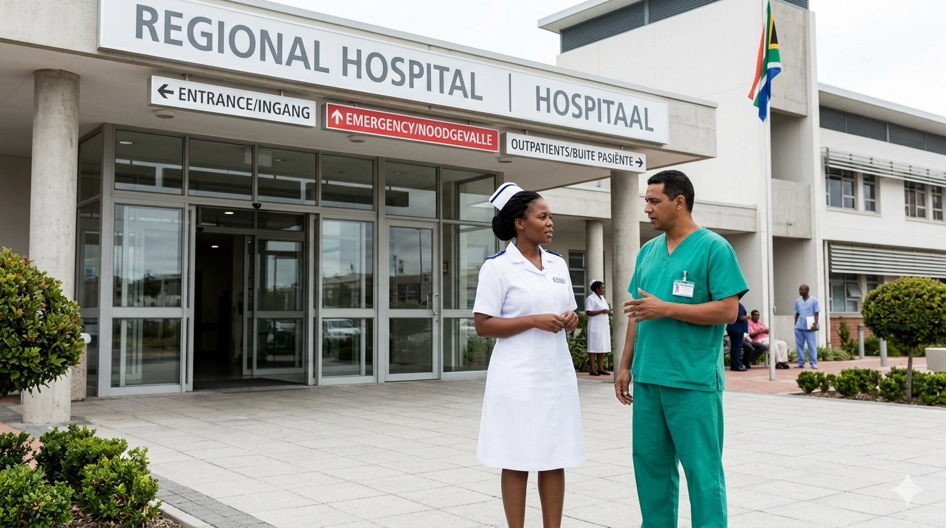 Hospital entrance sector visual